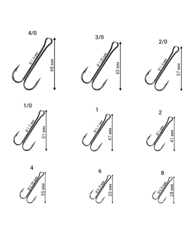 Крючок двойной KUMHO Double Hook Long Shank...