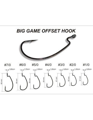 Крючок KUMHO Big Game Offset Hook №3/0 7 шт в...