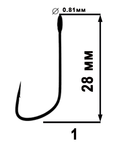 Крючок одинарный Angry Baits Big Eye Single 32...