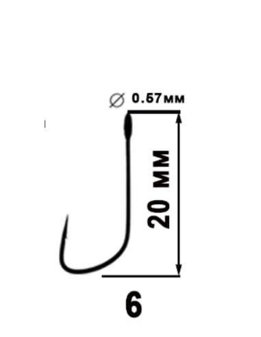 Крючок одинарный Angry Baits Big Eye Single 32...