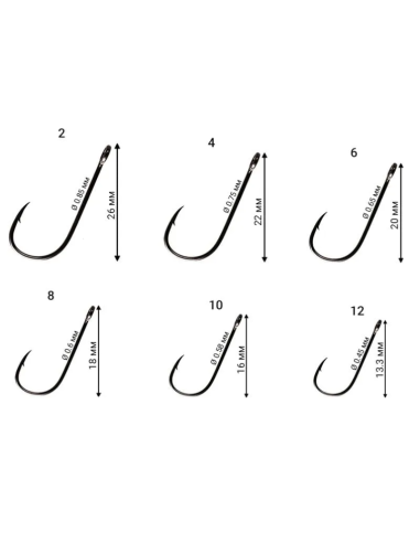 Гачок одинарний Angry Baits S59 №12 10шт в пачці