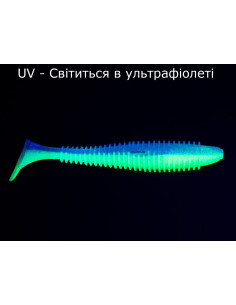 Їстівний силікон Віброхвіст Fatik 3.3" колір 05 Acid... 2
