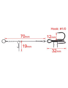 Оснастка Angry Baits Стингер длина 11см Крючок №1/0 в...