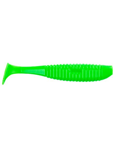 Їстівний силікон Віброхвіст Shiner 5" колір 10 Acid Green... 2