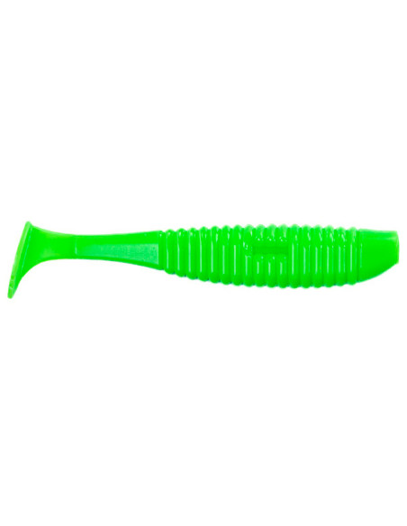 Їстівний силікон Віброхвіст Shiner 5" колір 10 Acid Green UV кількість в пачці 4шт