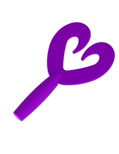 Рибальська форма для силіконових приманок FatTwinTailGrub 3,5 дюймів ID T300 від Zoom