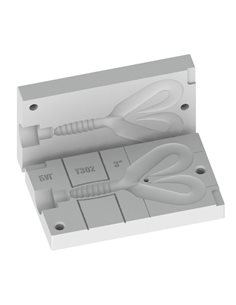 Рибальська форма для силіконових приманок DoubleTailGrub 3 дюймів ID T302 від MisterTwister 2