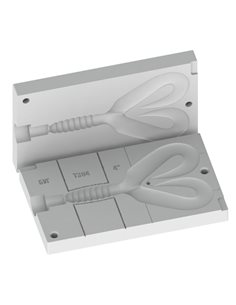 Рибальська форма для силіконових приманок DoubleTailGrub 4 дюймів ID T304 від MisterTwister 2