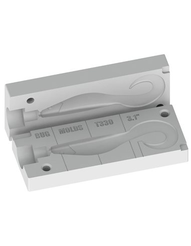 Рибальська форма для силіконових приманок ActionShad 3,1 дюймів ID T330 від Manns