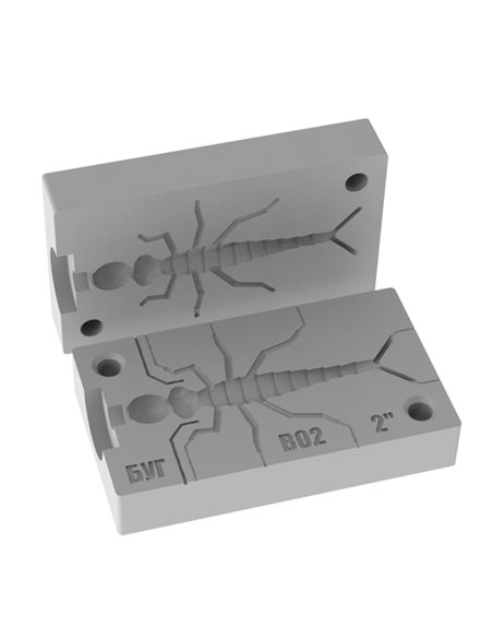 Рибальська форма для силіконових приманок DragonFly_2 2 дюймів ID B02 від Bugmolds