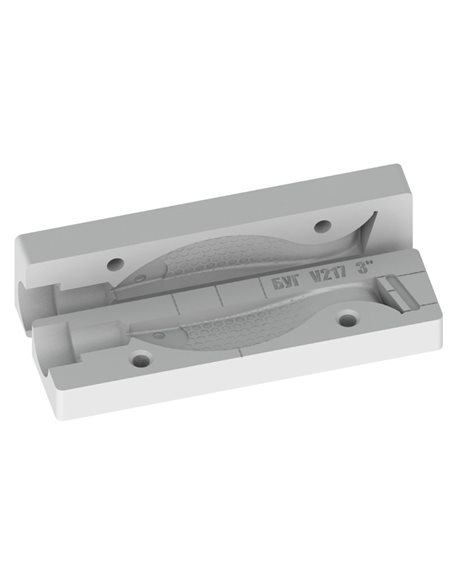 Рибальська форма для силіконових приманок Aqua 3 дюймів ID V217 від Relax