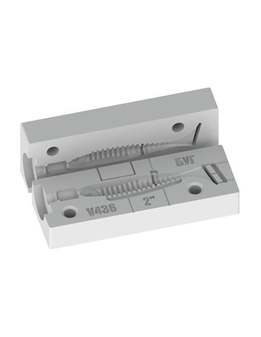 Рибальська форма для силіконових приманок CustomFlexRib 2 дюймів ID V436 від Bugmolds