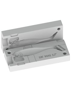 Рибальська форма для силіконових приманок Shad 2,7 дюймів ID V448 від Bugmolds 2