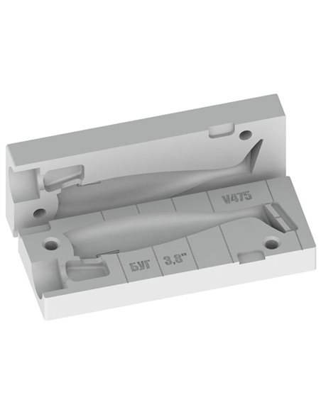 Рибальська форма для силіконових приманок Vibro 3 дюймів ID V475 від Bugmolds