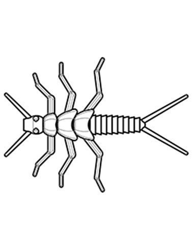 Рибальська форма для силіконових приманок StoneFly 1,5 дюймів ID B35 від Aksenti