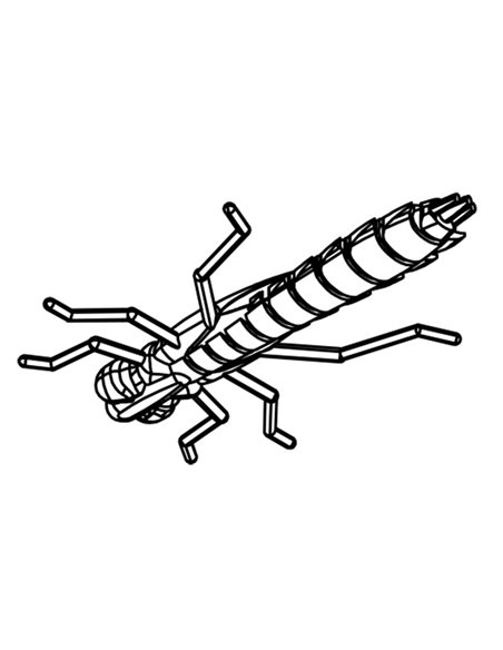 Рибальська форма для силіконових приманок TinyDragonFly 1,5 дюймів ID B37 від Aksenti