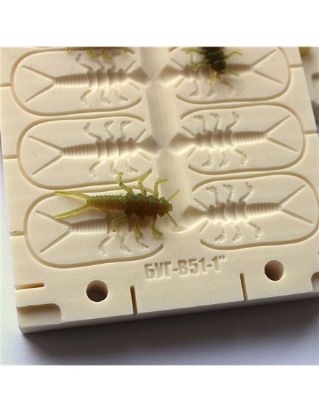 Рибальська форма для силіконових приманок StoneFly 1 дюймів ID B51 від AngryBaits