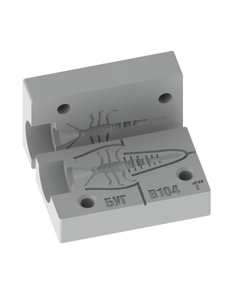 Рибальська форма для силіконових приманок MayflyNymphCustom 1 дюймів ID B104 від Bugmolds