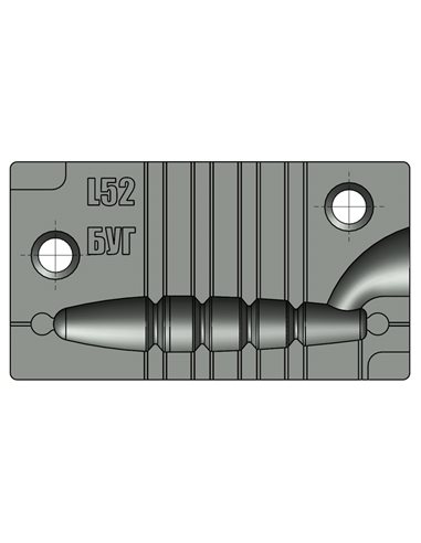 ЧПУ алюмінієва форма Нестандартное грузило Червяк 1,8inch 1-cav: 17g ID L52