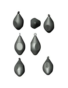 ЧПУ алюмінієва форма Карповое грузило TriBomb 100g 1-cav: 100g ID L57