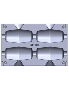 ЧПУ алюмінієва форма Нестандартное грузило Груз для сети 700g 4-cav: 700-700-700-700g ID L88