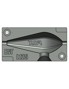 ЧПУ алюмінієва форма Карповое грузило Horizon InLine 120g 1-cav: 4.25oz (120g) ID L125