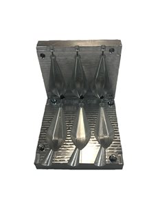 ЧПУ алюмінієва форма Карповое грузило Horizon 90-110g 3-cav: 90-100-110g ID L137