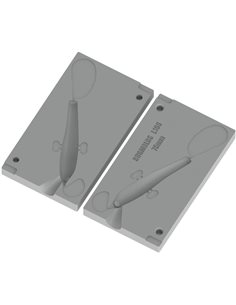 ЧПУ алюмінієва форма Пилькер JIggingRapFat_Eyes 75mm 1-cav: 75mm ID L166