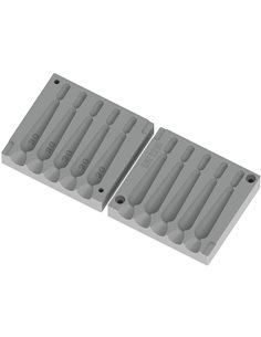 ЧПУ алюмінієва форма Дроп-шот Конус 30g 5-cav: 30-30-30-30-30g ID L216