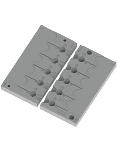 ЧПУ алюмінієва форма Джиг-головка Retainer 5g 5-cav: 5-5-5-5-5g ID L231