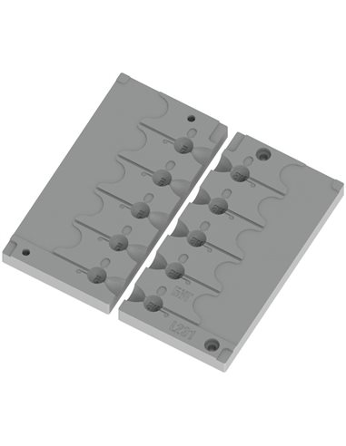 ЧПУ алюмінієва форма Джиг-головка Retainer 5g 5-cav: 5-5-5-5-5g ID L231