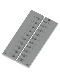 ЧПУ алюмінієва форма Джиг-головка Round Shape Corkscrew 4-8g 10-cav: 4-4-5-5-6-6-7-7-8-8g ID L239