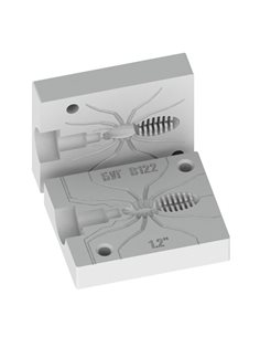 Рибальська форма для силіконових приманок SpiderBaits 1,2 дюймів ID B122 від Bugmolds 2