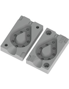 ЧПУ алюмінієва форма Карповое грузило Grippa 60g 1-cav: 60g ID L293