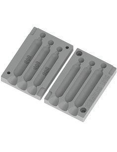 ЧПУ алюмінієва форма Дроп-шот Классический 35-50g 3-cav: 35-40-50g ID L306
