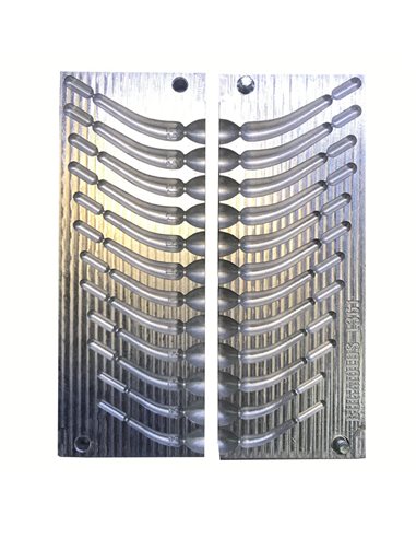 ЧПУ алюмінієва форма Джиг-головка Tungsten Casting Jig Model 12-14g 4-cav: 12-12-14-14g ID L361