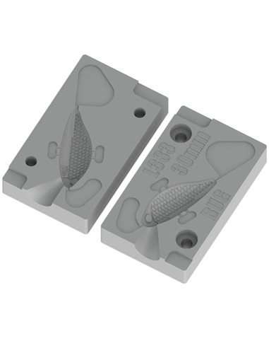 ЧПУ алюмінієва форма Балансир JiggingShadRap 30mm 1-cav: 30mm ID L383