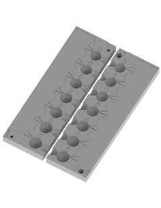 ЧПУ алюмінієва форма Джиг-головка Round Shape Corkscrew 16-28g 7-cav: 16-18-20-22-24-26-28g ID L399