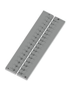 ЧПУ алюмінієва форма Джиг-головка Round Shape Corkscrew 1-5g 20-cav: 1-1-1-1-2-2-2-2-3-3-3-3-5-5-5-5g ID L415