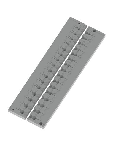 ЧПУ алюмінієва форма Джиг-головка Round Shape Corkscrew 1-5g 20-cav: 1-1-1-1-2-2-2-2-3-3-3-3-5-5-5-5g ID L415