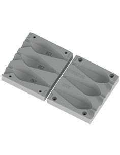 ЧПУ алюмінієва форма Карповое грузило Horizon InLine 120-140g 3-cav: 120-130-140g ID L435