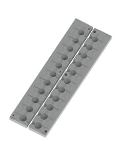 ЧПУ алюмінієва форма Джиг-головка Round Shape Clamp 24-40g 11-cav: 24-24-24-28-28-28-32-34-36-38-40g ID L439