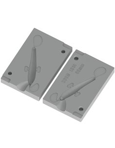 ЧПУ алюмінієва форма Балансир JiggingRapFat_with_Eyes 55mm 1-cav: 55mm ID L514