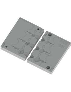 ЧПУ алюмінієва форма Джиг-головка BigEyes 1,8-7g 3-cav: 1,8-3,5-7 ID L557