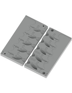 ЧПУ алюмінієва форма Джиг-головка VerticHeads 10-28g 5-cav: 10-14-21-24-28 ID L559