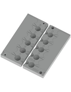 ЧПУ алюмінієва форма Джиг-головка Round Shape Corkscrew 16-24g 5-cav: 16-18-20-22-24g ID L573