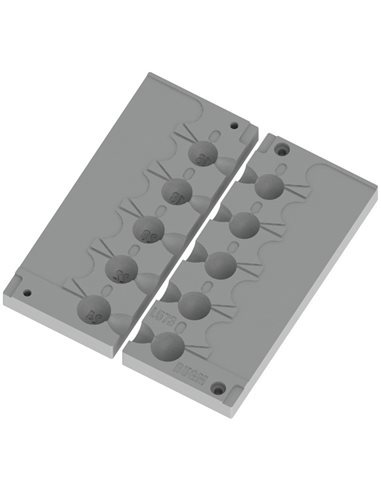 ЧПУ алюмінієва форма Джиг-головка Round Shape Corkscrew 16-24g 5-cav: 16-18-20-22-24g ID L573
