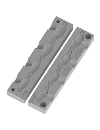 ЧПУ алюмінієва форма Нестандартное грузило Crappie Spoon 3-7g 4-cav: 3-3,5-5-7g ID L577