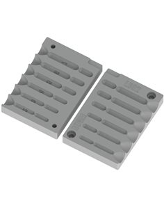 ЧПУ алюмінієва форма Дроп-шот Swivel 2-7g 6-cav: 2-3-4-5-6-7g ID L602