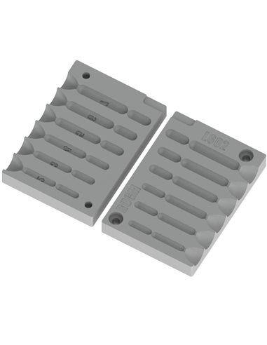 ЧПУ алюмінієва форма Дроп-шот Swivel 2-7g 6-cav: 2-3-4-5-6-7g ID L602